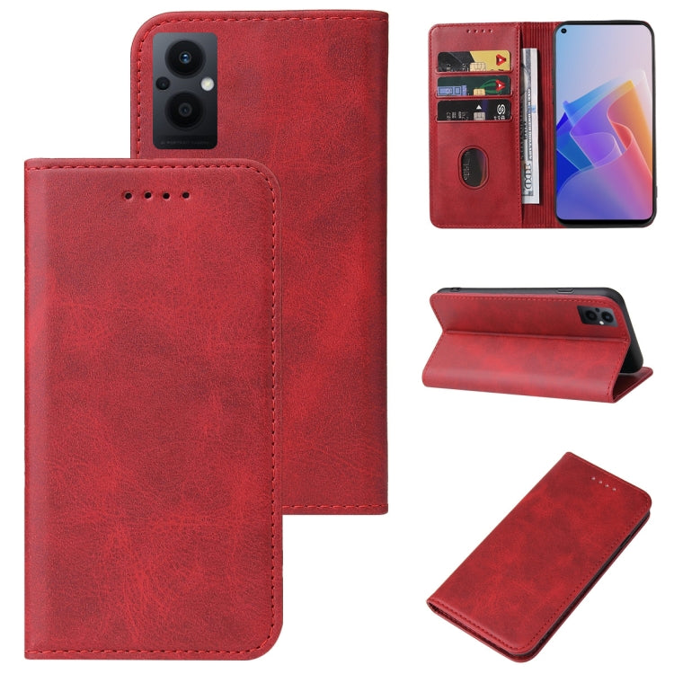 For OPPO F21 Pro 5G Magnetic Closure Leather Phone Case
