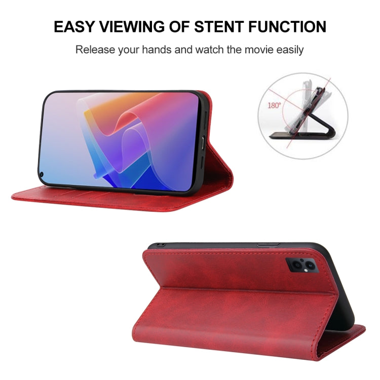 For OPPO F21 Pro 5G Magnetic Closure Leather Phone Case