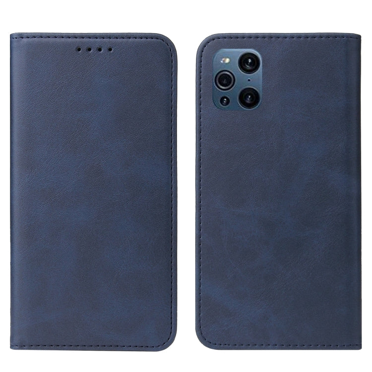 For OPPO Find X3 Magnetic Closure Leather Phone Case