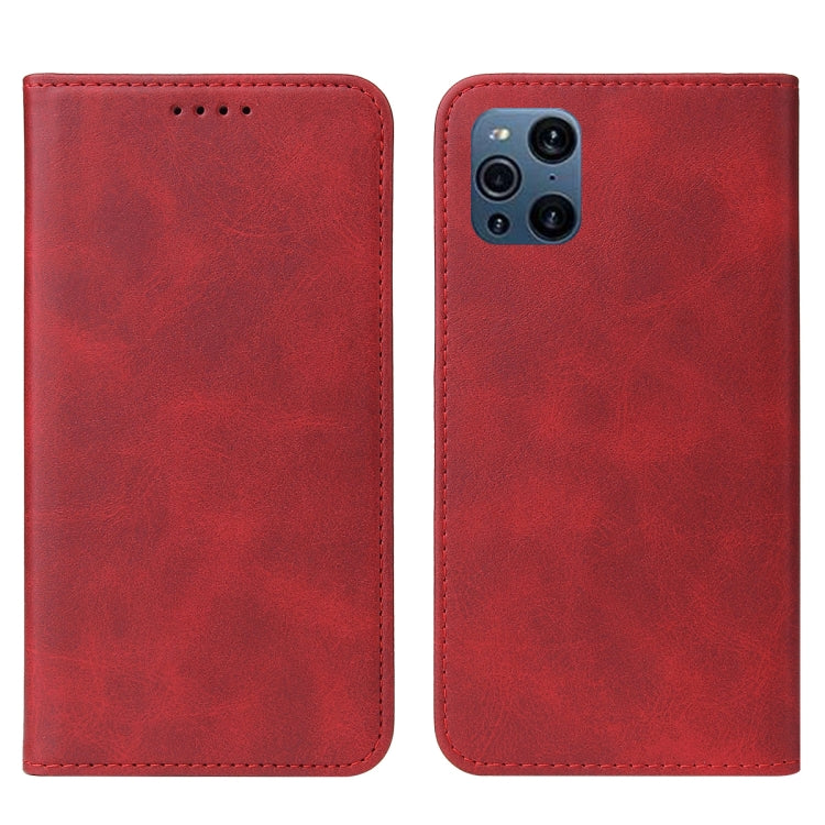 For OPPO Find X3 Magnetic Closure Leather Phone Case