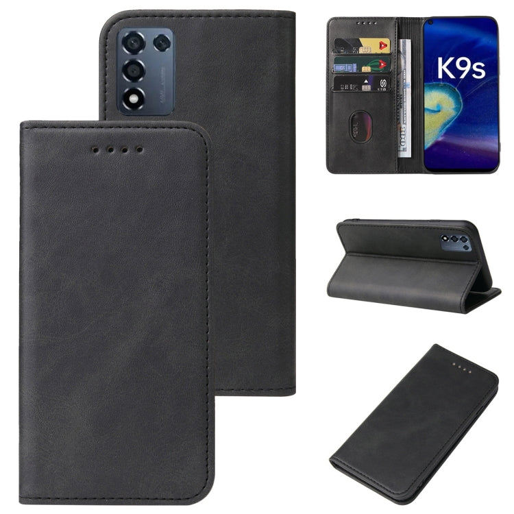 For OPPO K9s Magnetic Closure Leather Phone Case