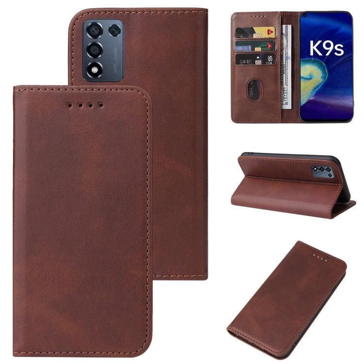 For OPPO K9s Magnetic Closure Leather Phone Case