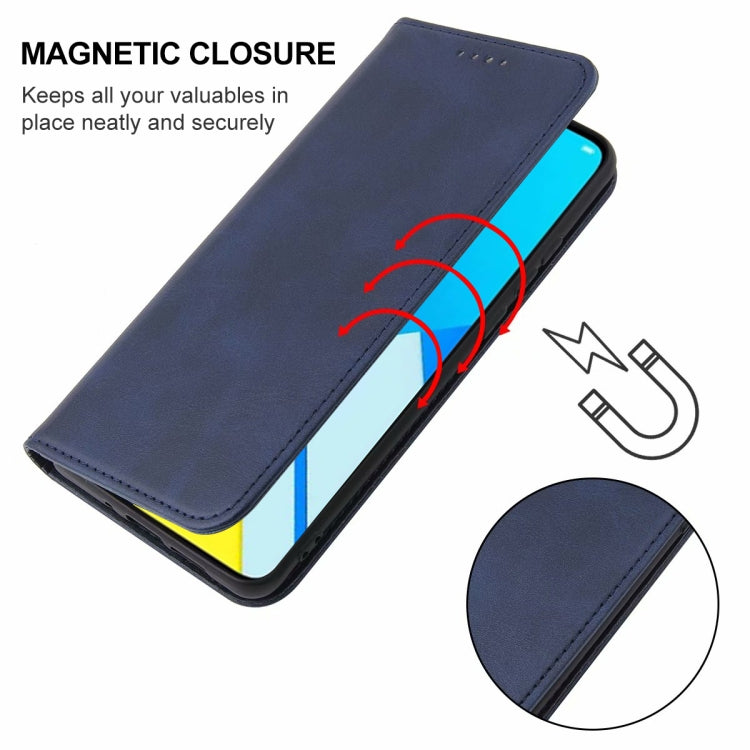 For Realme C2 Magnetic Closure Leather Phone Case