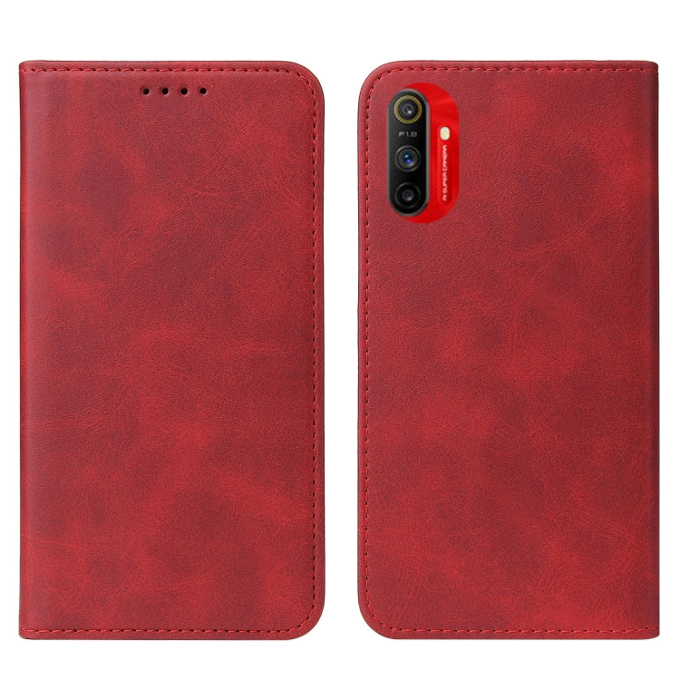 For Realme C3 Magnetic Closure Leather Phone Case