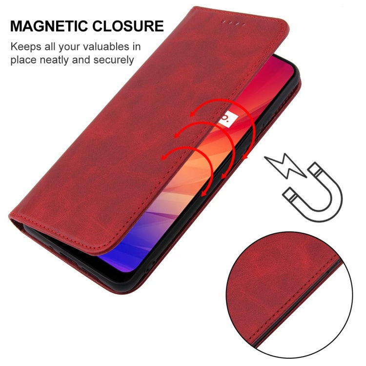 For Realme C3 Magnetic Closure Leather Phone Case