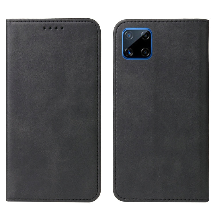 For Realme C12 Magnetic Closure Leather Phone Case