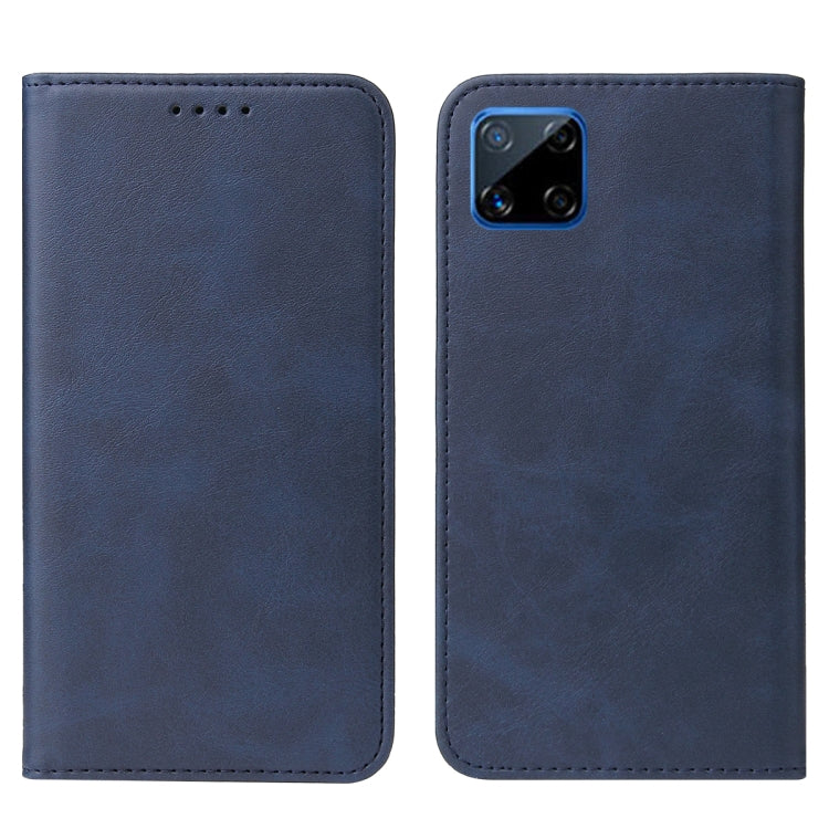 For Realme C12 Magnetic Closure Leather Phone Case