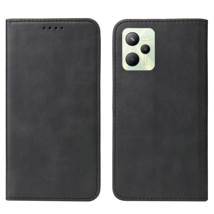 For Realme C35 Magnetic Closure Leather Phone Case