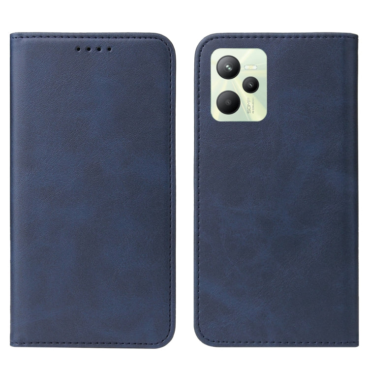 For Realme C35 Magnetic Closure Leather Phone Case