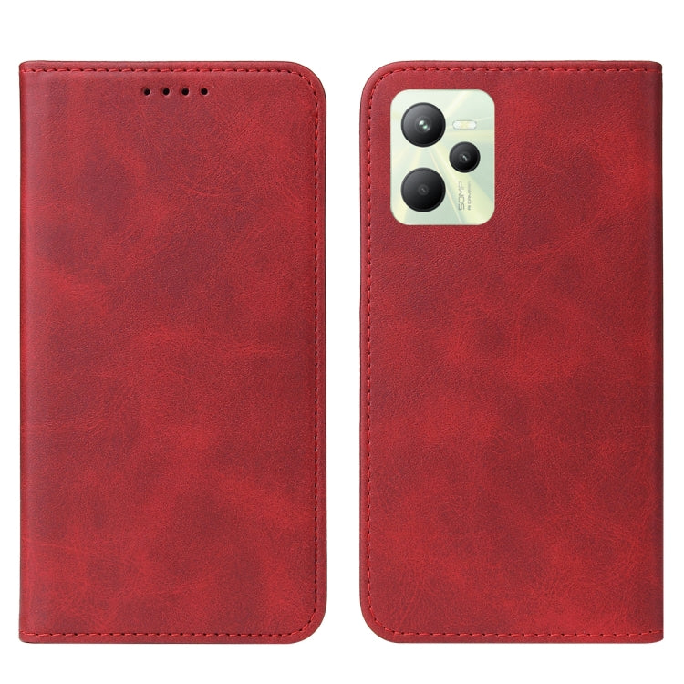 For Realme C35 Magnetic Closure Leather Phone Case