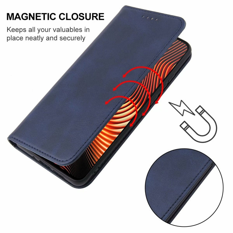 For Realme Narzo Magnetic Closure Leather Phone Case