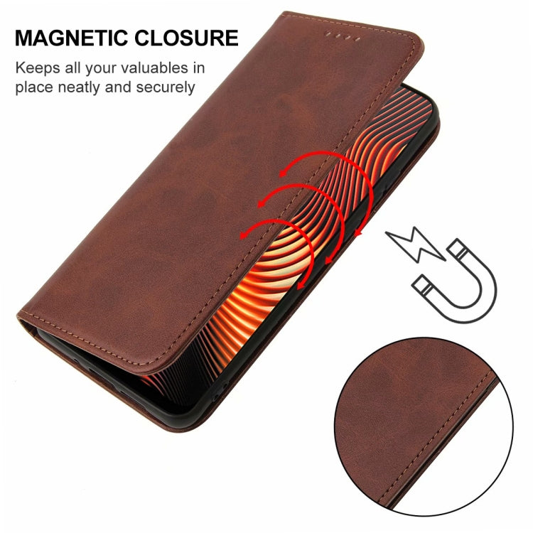 For Realme Narzo Magnetic Closure Leather Phone Case