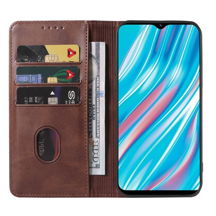 For Realme V11 5G Magnetic Closure Leather Phone Case