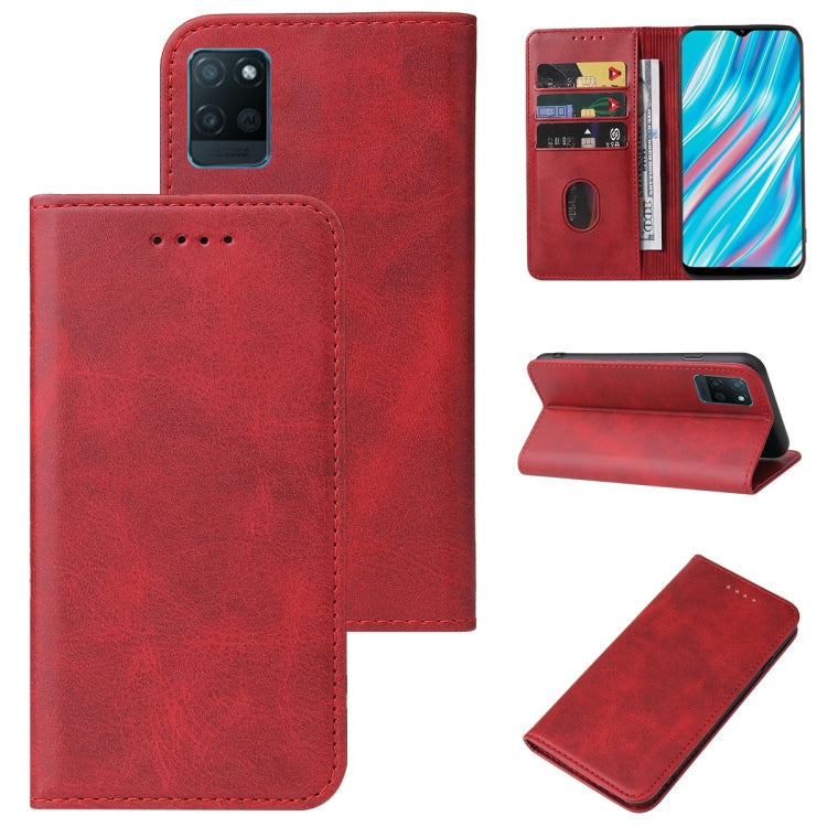 For Realme V11 5G Magnetic Closure Leather Phone Case