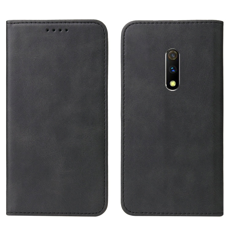 For Realme X Magnetic Closure Leather Phone Case