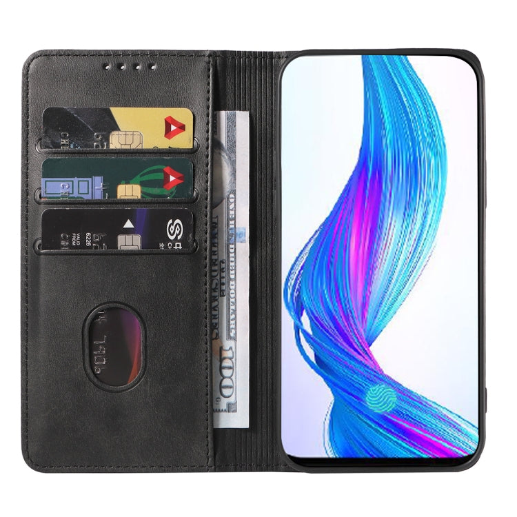 For Realme X Magnetic Closure Leather Phone Case