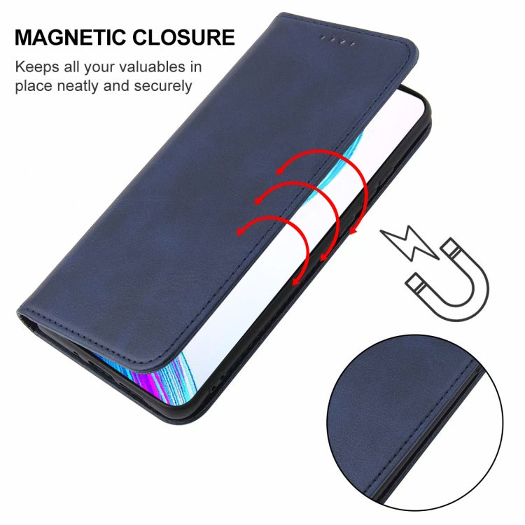For Realme X Magnetic Closure Leather Phone Case