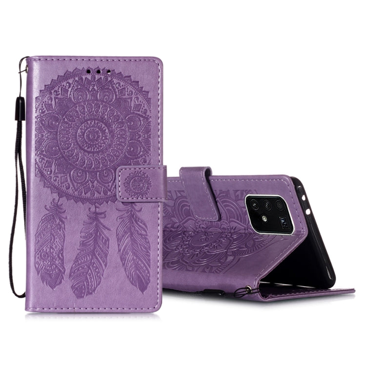 For Galaxy S10 Lite / A91 / M80s Dream Catcher Embossed Pattern Horizontal Flip Leather Case with Stand & Card Slots & Wallet Function