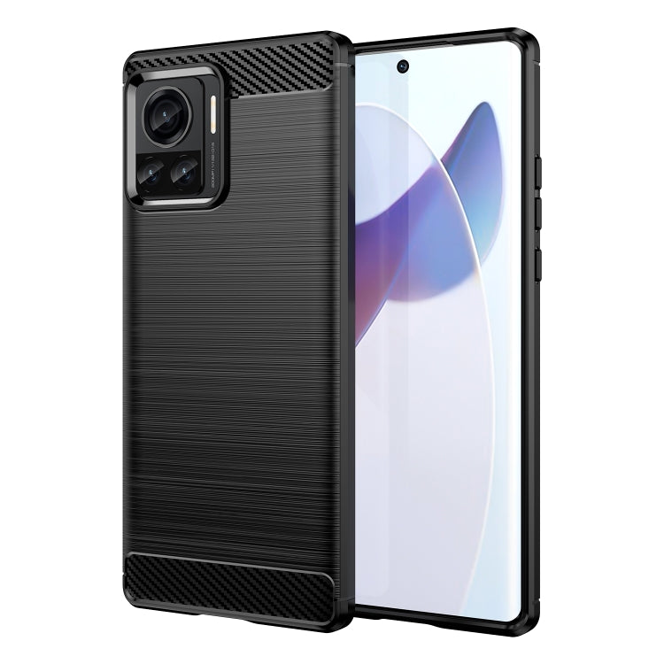 For Motorola Moto X30 Pro/Edge 30 Ultra Brushed Texture Carbon Fiber TPU Phone Case