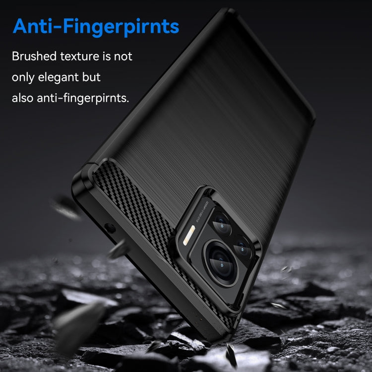 For Motorola Moto X30 Pro/Edge 30 Ultra Brushed Texture Carbon Fiber TPU Phone Case