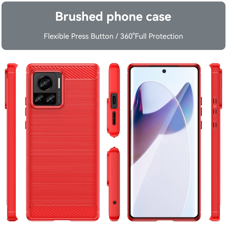 For Motorola Moto X30 Pro/Edge 30 Ultra Brushed Texture Carbon Fiber TPU Phone Case