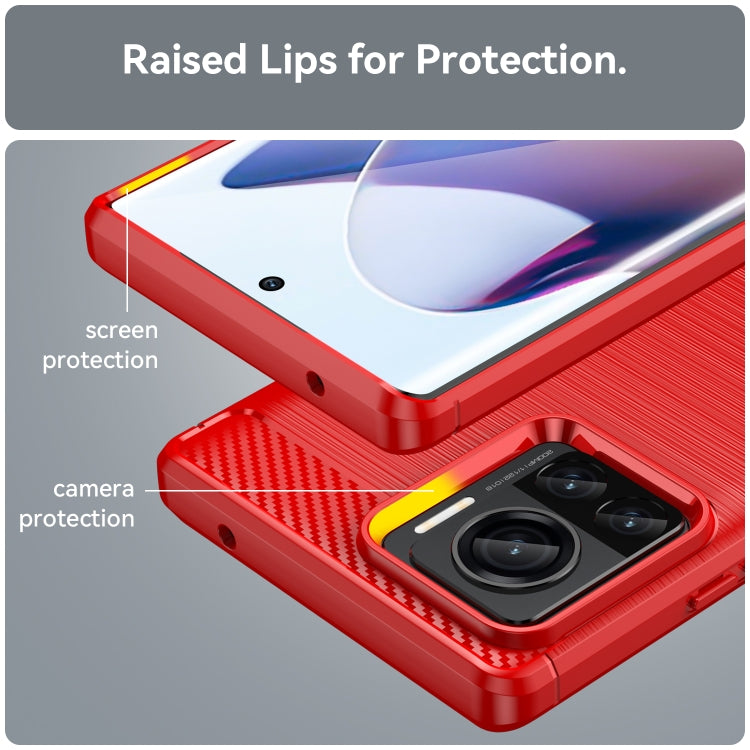 For Motorola Moto X30 Pro/Edge 30 Ultra Brushed Texture Carbon Fiber TPU Phone Case