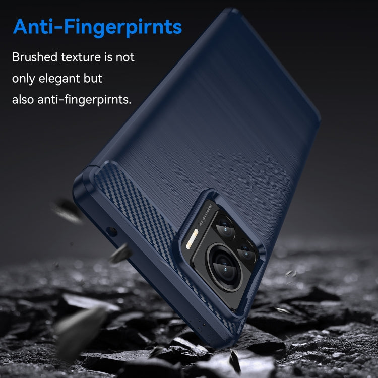 For Motorola Moto X30 Pro/Edge 30 Ultra Brushed Texture Carbon Fiber TPU Phone Case