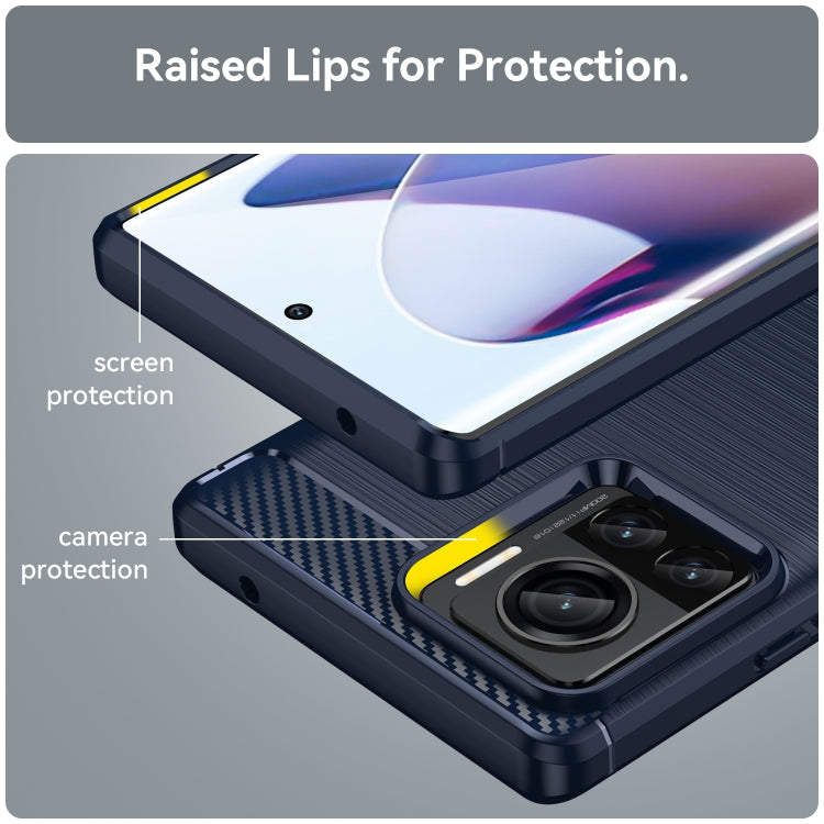 For Motorola Moto X30 Pro/Edge 30 Ultra Brushed Texture Carbon Fiber TPU Phone Case