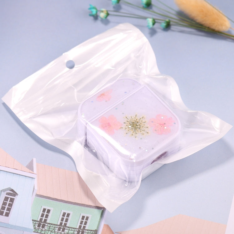 For AirPods 1 / 2 Beautiful Ladies Flowers Pattern Wireless Earphone Protective Case