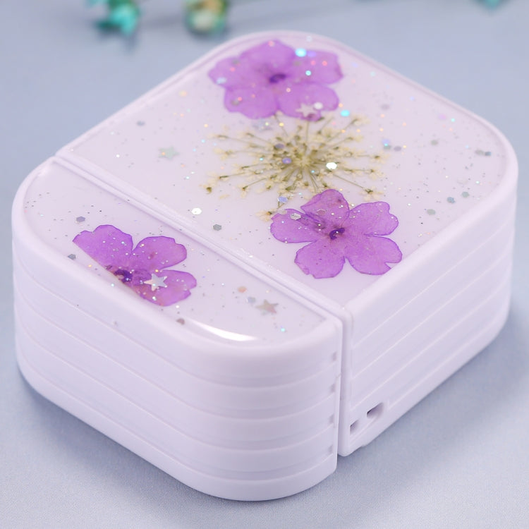 For AirPods 1 / 2 Beautiful Ladies Flowers Pattern Wireless Earphone Protective Case