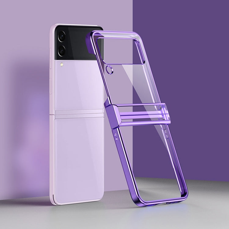 For Samsung Galaxy Z Flip3 5G Electroplating PC Full Coverage Shockproof Phone Case