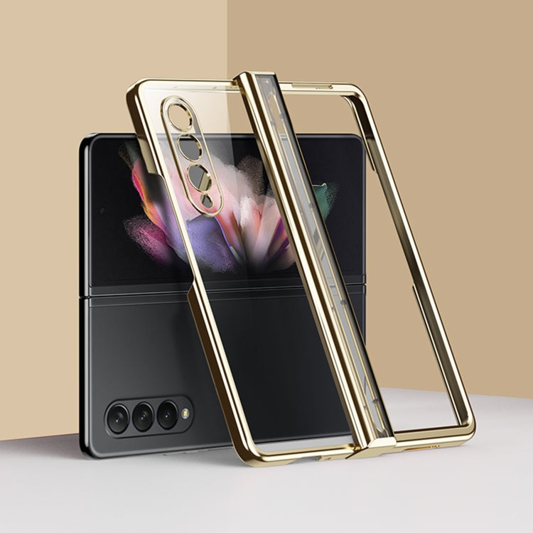 For Samsung Galaxy Z Fold3 5G Electroplating PC Full Coverage Shockproof Phone Case