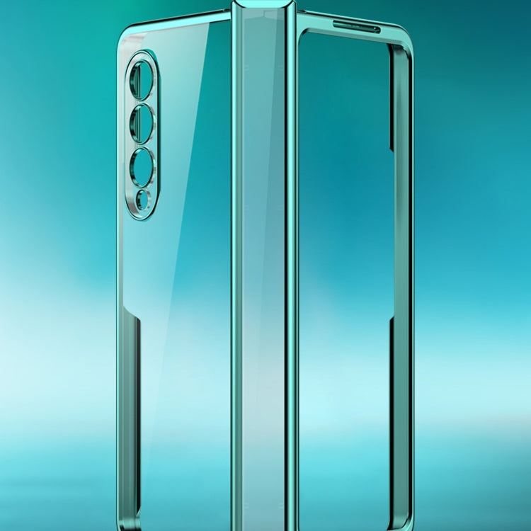 For Samsung Galaxy Z Fold3 5G Electroplating PC Full Coverage Shockproof Phone Case