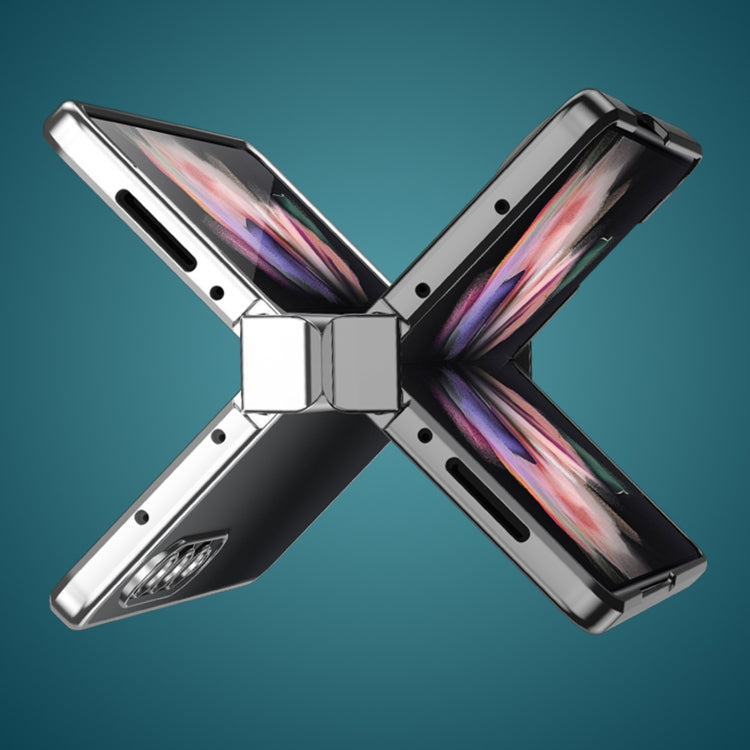 For Samsung Galaxy Z Fold3 5G Electroplating PC Full Coverage Shockproof Phone Case