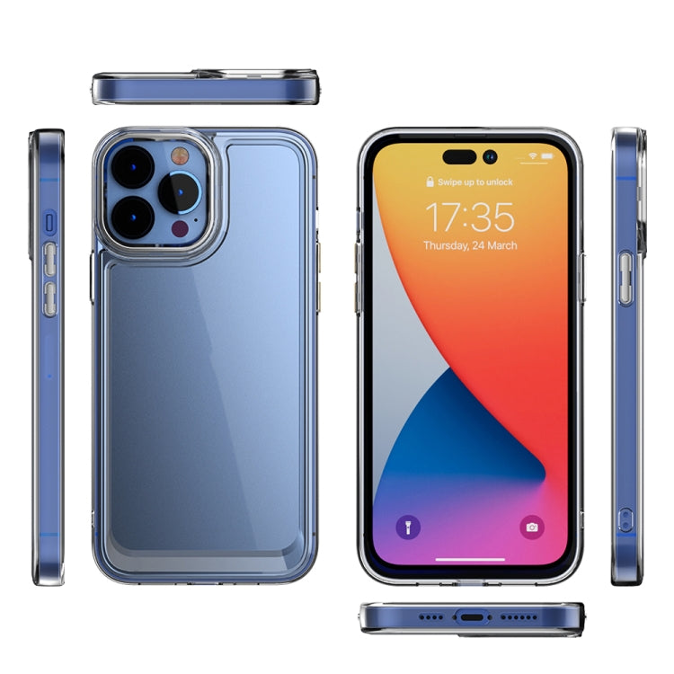 For iPhone 14 Pro Acrylic + TPU Shockproof Phone Case(Transparent)