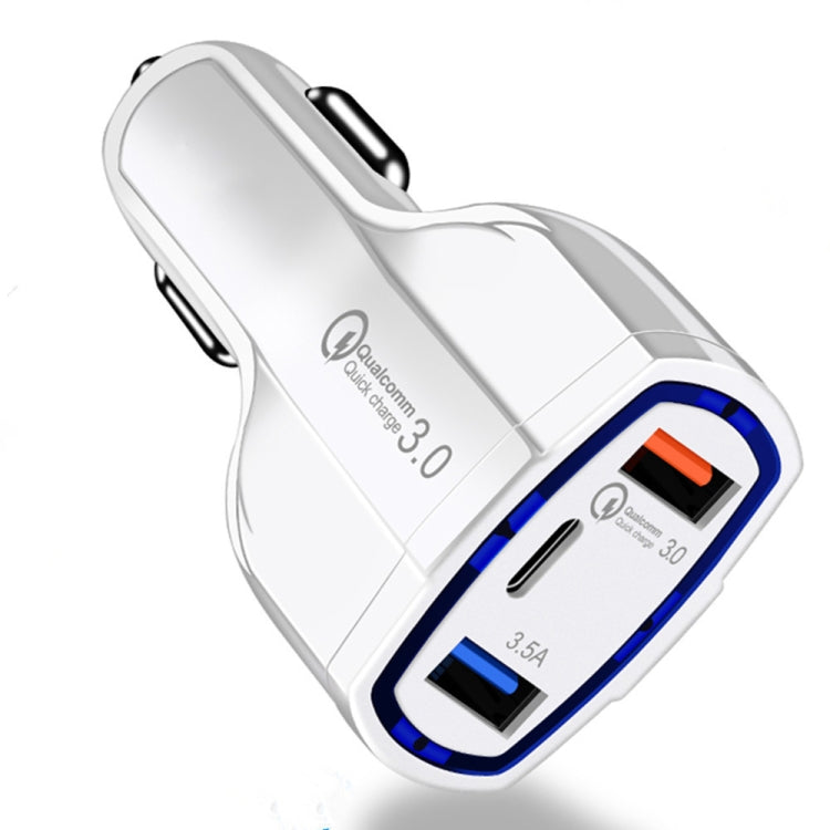 308 3 in 1 Cigarette Lighter Conversion Plug Multi-function USB Car Fast Charger