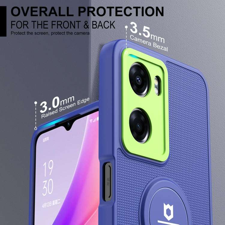 For OPPO A57 4G Small Tail Holder TPU+PC Phone Case