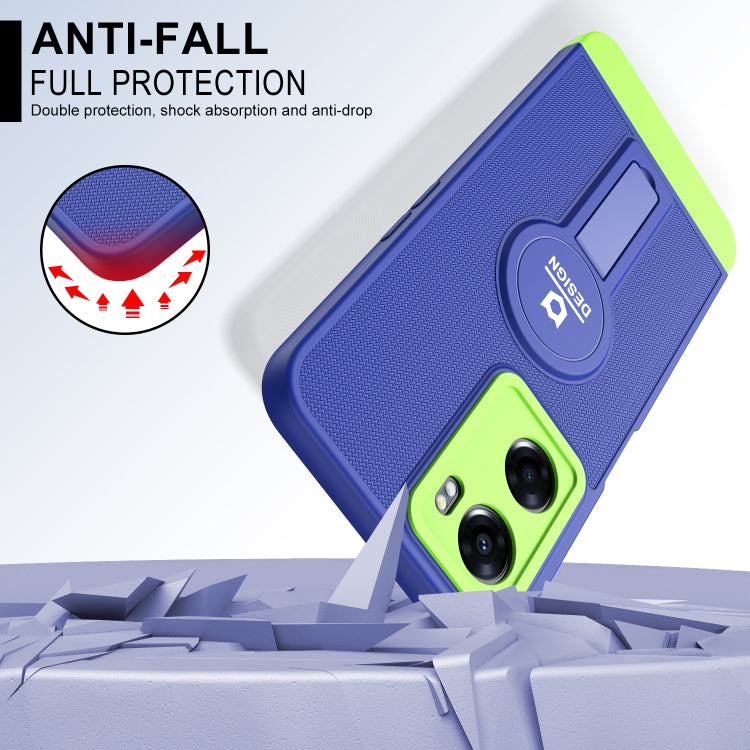 For OPPO A57 4G Small Tail Holder TPU+PC Phone Case