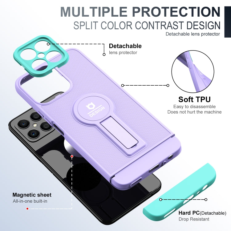 For Honor X8 Small Tail Holder TPU+PC Phone Case
