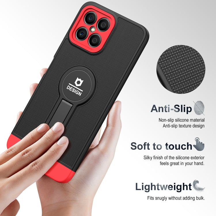 For Honor X8 Small Tail Holder TPU+PC Phone Case