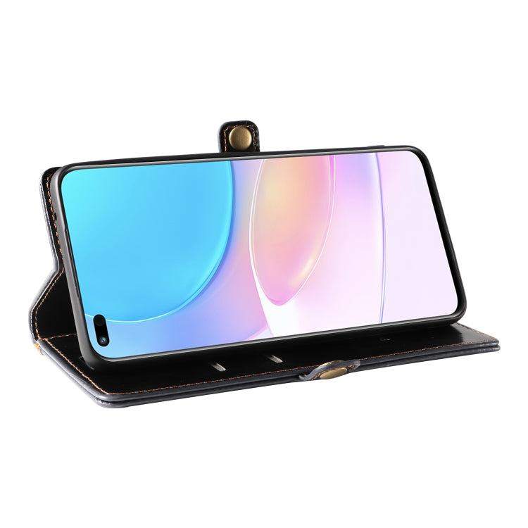 For Huawei nova 8i GQUTROBE RFID Blocking Oil Wax Leather Phone Case