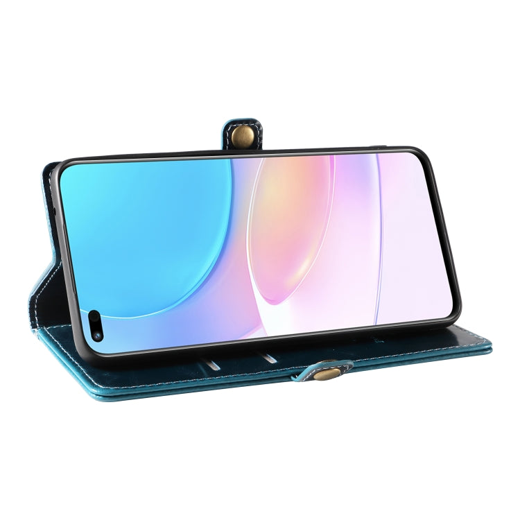 For Huawei nova 8i GQUTROBE RFID Blocking Oil Wax Leather Phone Case