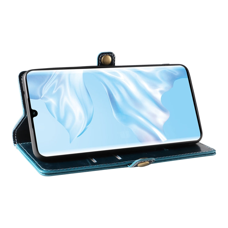 For Huawei P30 Pro GQUTROBE RFID Blocking Oil Wax Leather Phone Case