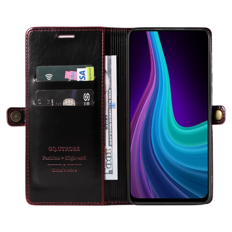 For Huawei P Smart Z / Y9 Prime GQUTROBE RFID Blocking Oil Wax Leather Phone Case