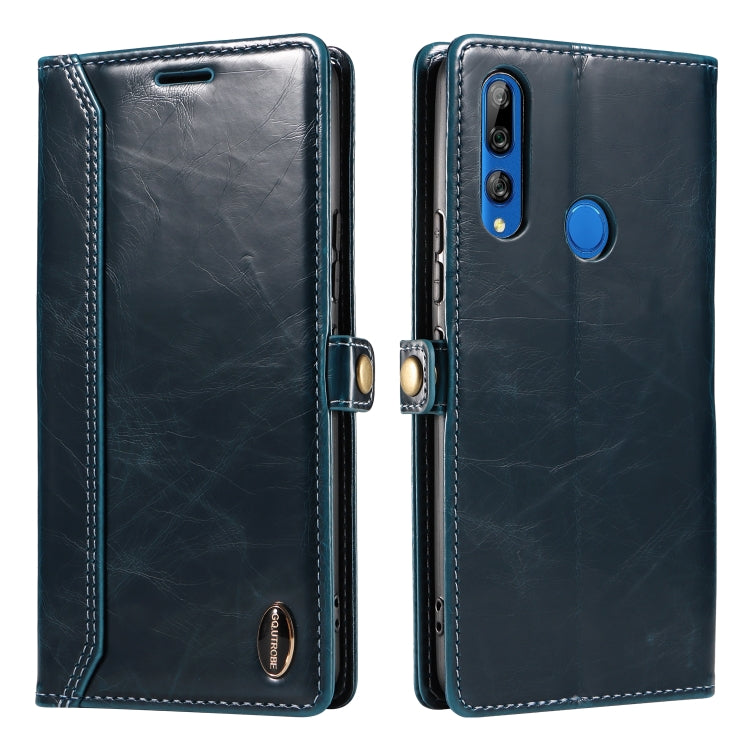 For Huawei P Smart Z / Y9 Prime GQUTROBE RFID Blocking Oil Wax Leather Phone Case