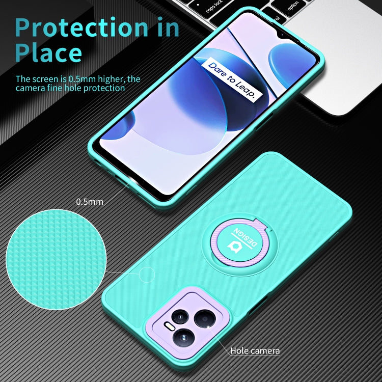 For Realme C35 Eagle Eye Ring Holder Phone Case