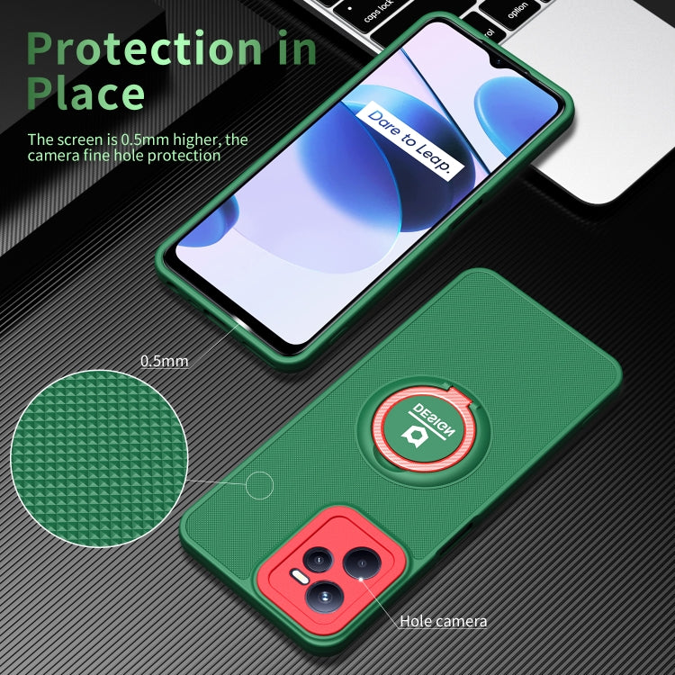 For Realme C35 Eagle Eye Ring Holder Phone Case