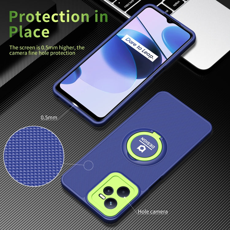 For Realme C35 Eagle Eye Ring Holder Phone Case