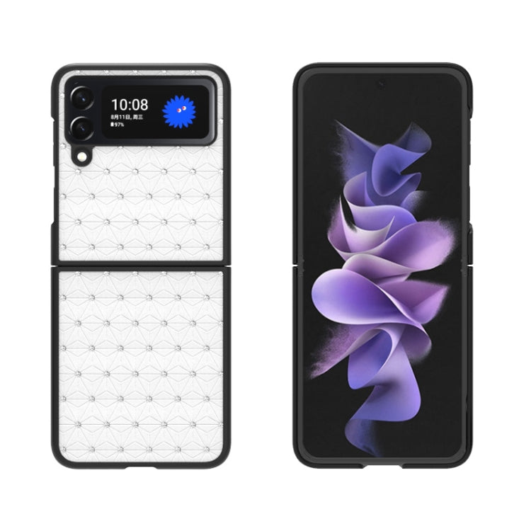 For Samsung Galaxy Z Flip3 5G Flash Drill Leather Shockproof Protective Phone Case