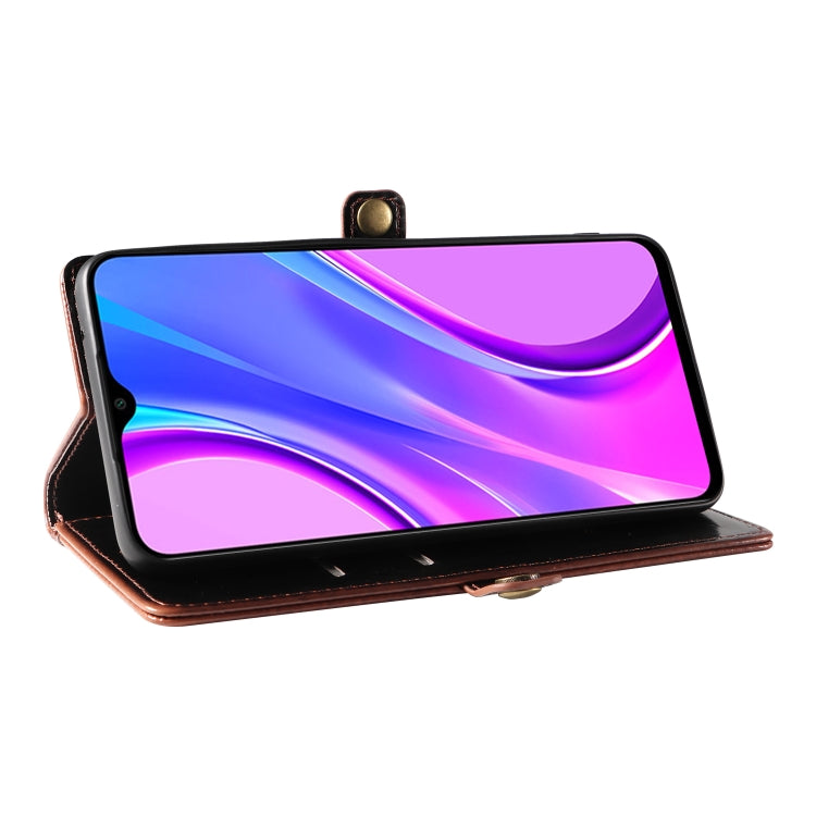 For Xiaomi Redmi 9 GQUTROBE RFID Blocking Oil Wax Leather Phone Case